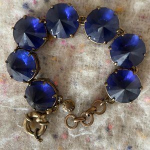 J. Crew Blue and Gold Bracelet